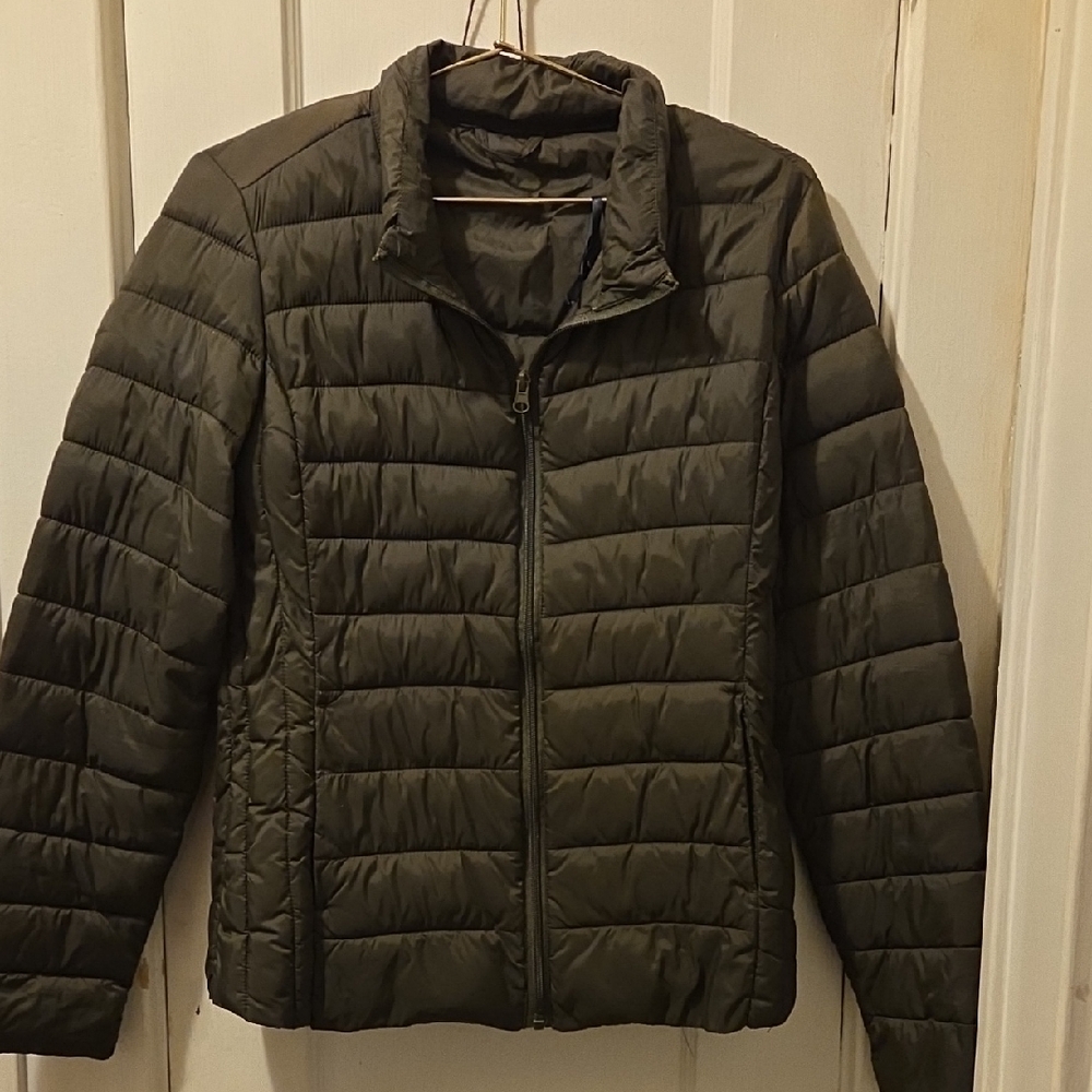Olive Green Quilted Women's Jacket